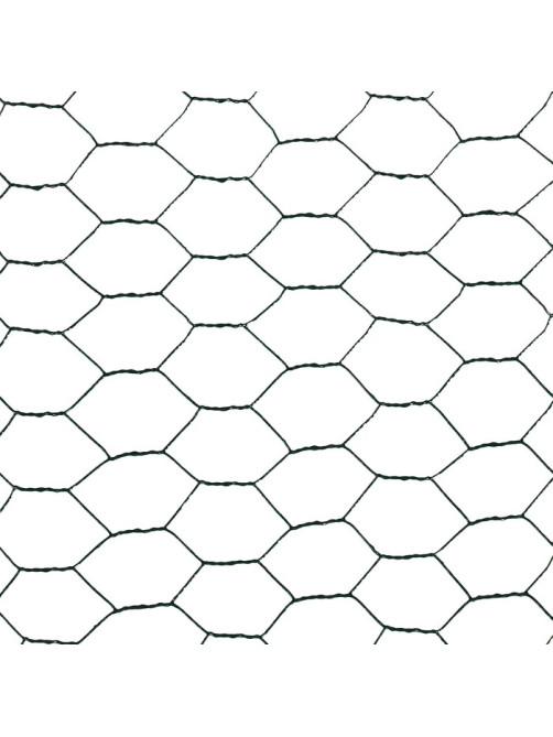 Сетка плетёная с ПВХ покрытием, 5×1 м, ячейка 25×25 мм, d=0.9 мм, металл, Greengo