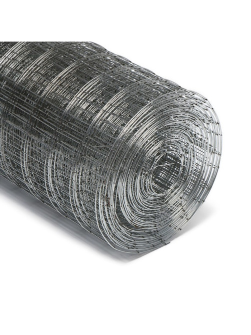 Сетка оцинкованная, сварная, 10×0.5 м, ячейка 25×25 мм, d=0.7 мм, Greengo