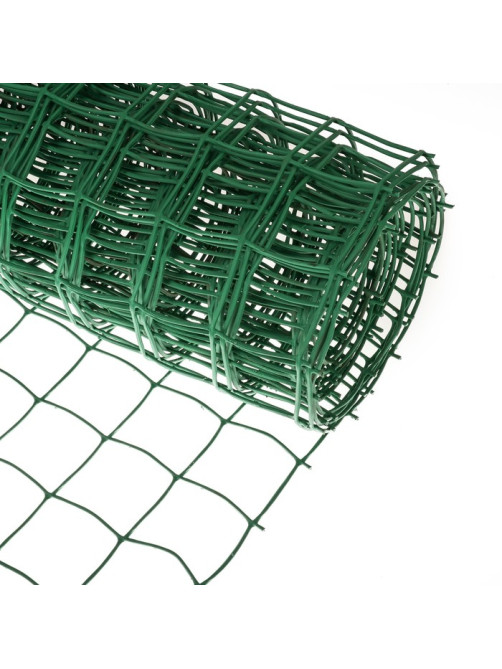 Сетка садовая, 1×10 м, ячейка квадрат 83×83 мм, пластиковая, зелёная, Greengo, в рулоне