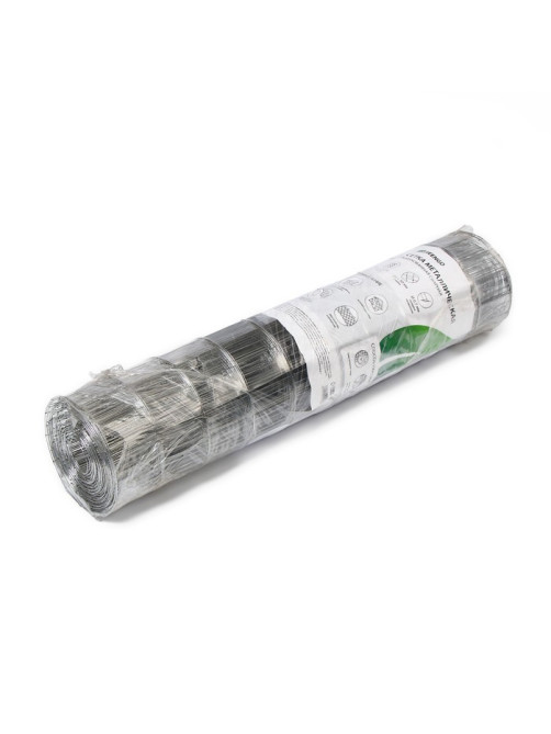Сетка оцинкованная, сварная, 10×0.5 м, ячейка 25×50 мм, d=0.7 мм, Greengo