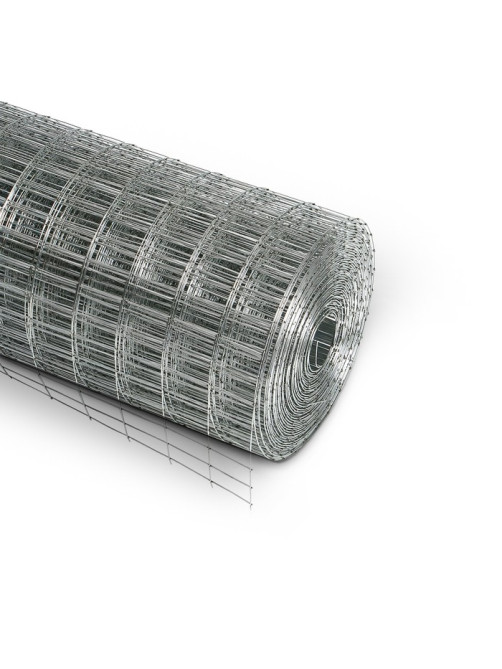 Сетка оцинкованная, сварная, 10×0.5 м, ячейка 12.5×25 мм, d=0.7 мм, Greengo