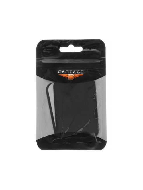 Пластина для магнитных держателей Cartage, 4.5×6.5 см, самоклеящаяся, черная