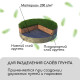 Геотекстиль иглопробивной, 10×1.5 м, плотность 200 г/м², с УФ-стабилизатором, чёрный, Greengo, Эконом 50%