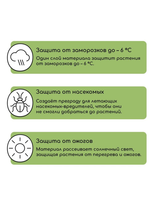 Материал укрывной, 20×3.2 м, плотность 42 г/м², спанбонд с УФ-стабилизатором, белый, Greengo, Эконом 30%