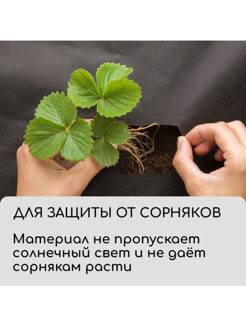 Материал для ландшафтных работ, 5×0.8 м, плотность 120 г/м², спанбонд с УФ-стабилизатором, чёрный, Greengo, Эконом 30%
