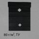 Материал мульчирующий, с перфорацией, 10×0.8 м, плотность 80 г/м², спанбонд с УФ-стабилизатором, чёрный, Greengo, Эконом 30%