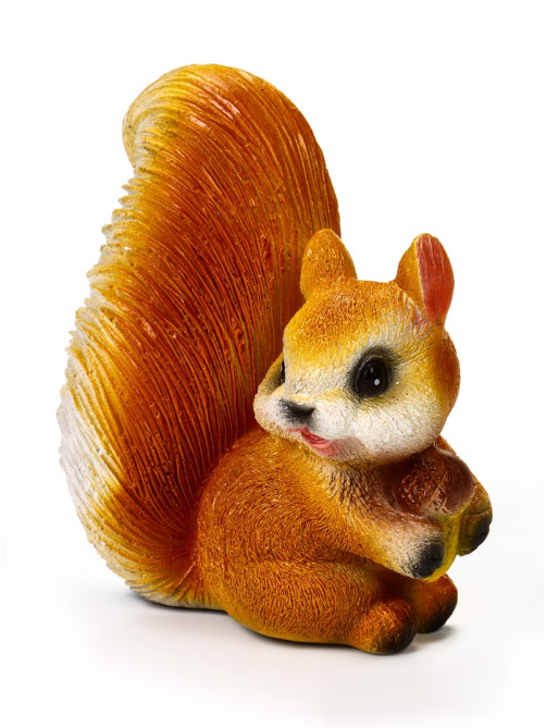 Садовая фигура из гипса «Белка с жёлудем», 13×7×15 см