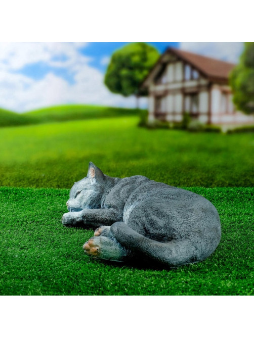 Садовая фигура из полистоуна «Кот Кузя», 13×24×40 см