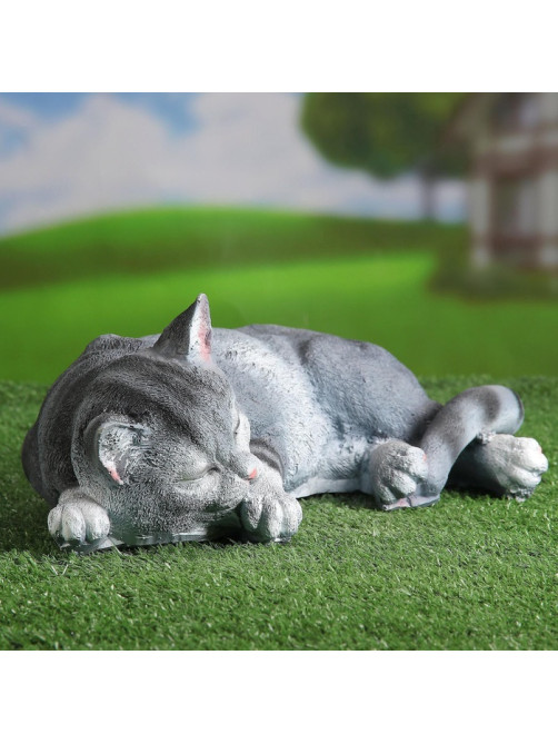 Садовая фигура из полистоуна «Кот Кузя», 13×24×40 см