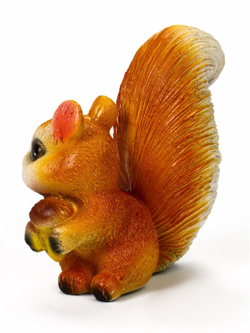 Садовая фигура из гипса «Белка с жёлудем», 13×7×15 см