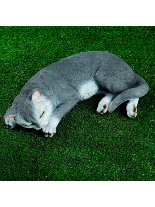 Садовая фигура из полистоуна «Кот Кузя», 13×24×40 см