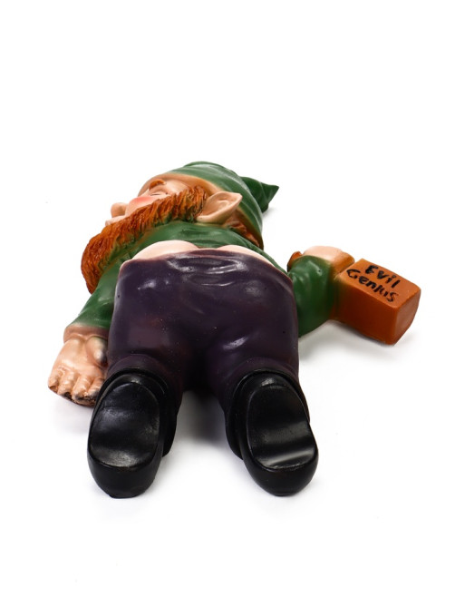 Садовая фигура из полистоуна «Гном спящий-пьяный», 23×16×7 см