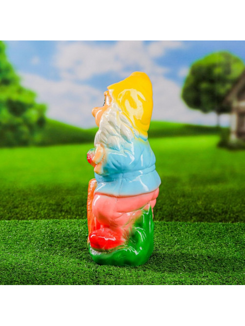 Садовая фигура из гипса «Гном с морковкой», h=36 см