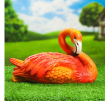 Садовая фигура из полистоуна «Фламинго» 16×19×30 см