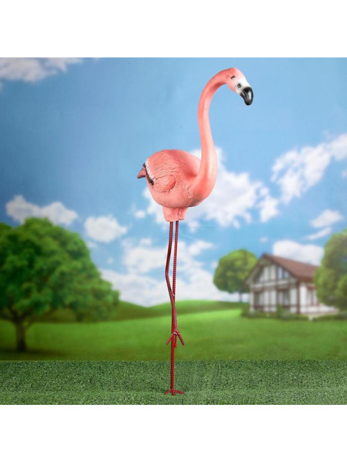 Садовая фигура из полистоуна «Фламинго», 87×40×18 см