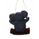 Садовая фигура из полистоуна «Коала на бревне», подвесная, 25×15×24 см