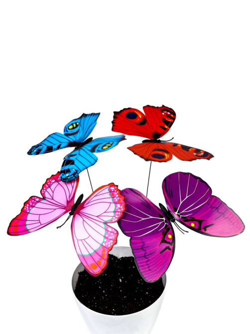 Штекер садовый «Бабочка альпина», 22×21 см, h=42 см, МИКС