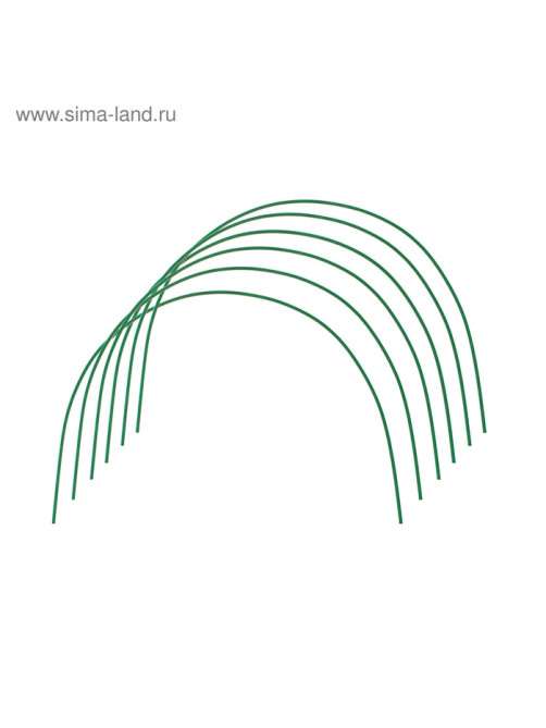 Дуги для парника, металл в кембрике 2 м, d=10 мм, набор 6 шт., Greengo