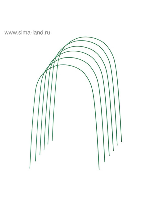 Дуги для парника, металл в кембрике 4 м, d=10 мм, набор 6 шт., Greengo