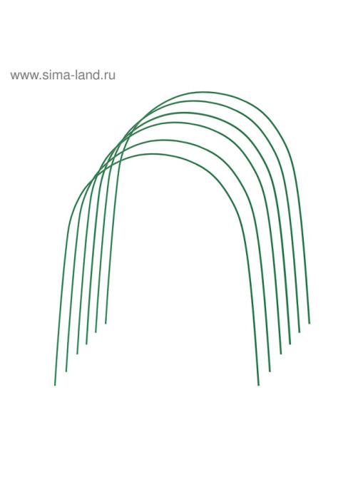 Дуги для парника, металл в кембрике 3 м, d=10 мм, набор 6 шт., Greengo