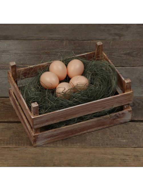 Яйцо искусственное подкладное, для кур, 4×6 см, 1 шт., коричневое, Greengo