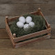 Яйцо искусственное подкладное, для кур, 7×4.5 см, 1 шт., белое, Greengo