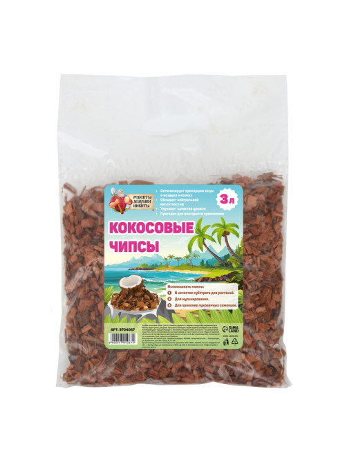 Кокосовые чипсы «Рецепты Дедушки Никиты», 3 л