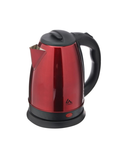 Чайник электрический Luazon LSK-1804, металл, 1.8 л, 1500 Вт, красный