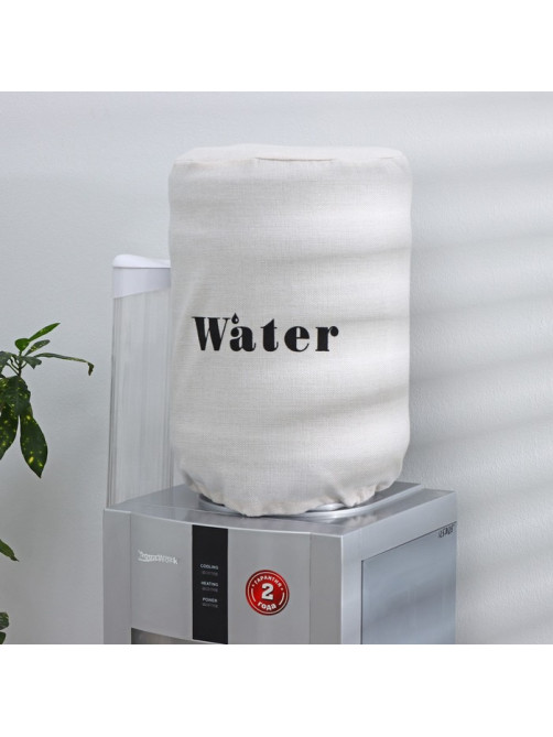 Чехол на бутыль для кулера Доляна Water, 19 л, лён, белый