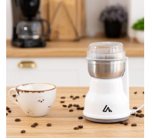 Кофемолка электрическая Luazon LMR-05, 160 Вт, 50 г, белая