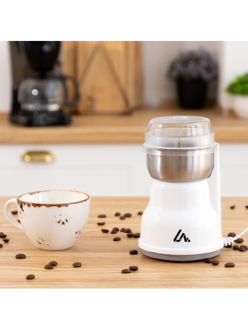 Кофемолка электрическая Luazon LMR-05, 160 Вт, 50 г, белая