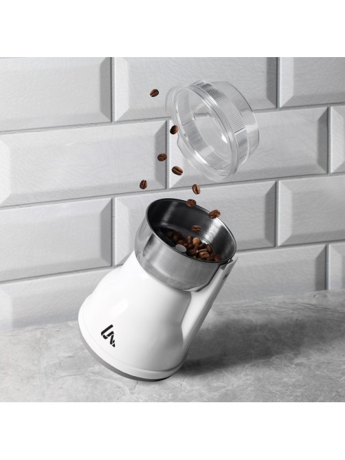 Кофемолка электрическая Luazon LMR-05, 160 Вт, 50 г, белая