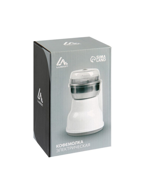 Кофемолка электрическая Luazon LMR-05, 160 Вт, 50 г, белая
