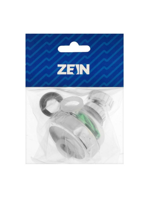 Аэратор ZEIN Z3632-2, поворотный, на шарнире, с зеленым вентилятором, хром/прозрачный