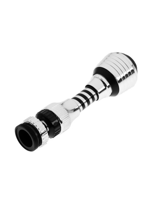 Аэратор ZEIN Z3604, поворотный, на шарнире, гибкий, 2 режима, хром/черный
