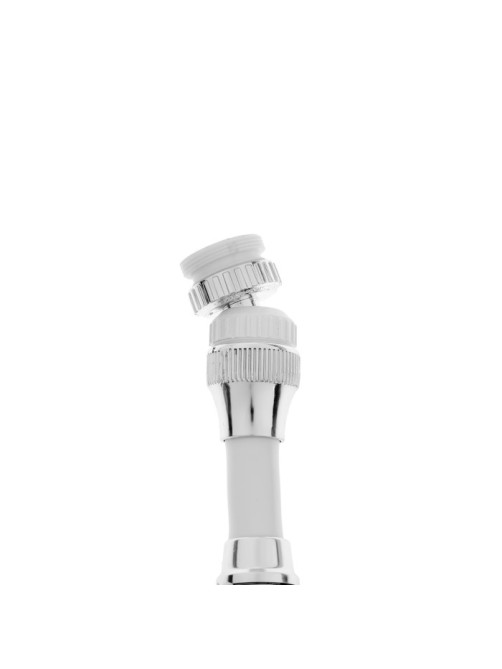 Аэратор ZEIN Z3605, поворотный, на шарнире, гибкий, 2 режима, хром/белый