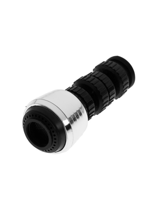 Аэратор ZEIN Z3600, поворотный, на шарнире, 2 режима, хром/черный
