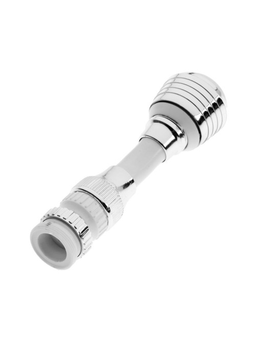 Аэратор ZEIN Z3605, поворотный, на шарнире, гибкий, 2 режима, хром/белый