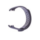 Ремешок для фитнес-браслета Mi Band 8/9 Luazon, с перфорацией, чёрный, серый