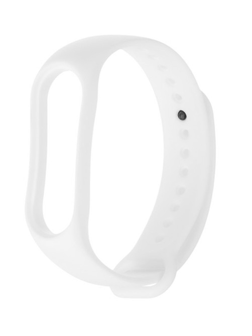 Ремешок для фитнес-браслета Mi Band 5/6/7 Luazon, белый