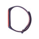 Ремешок для фитнес-браслета Mi Band 5/6/7 Luazon, с перфорацией, чёрный, красный