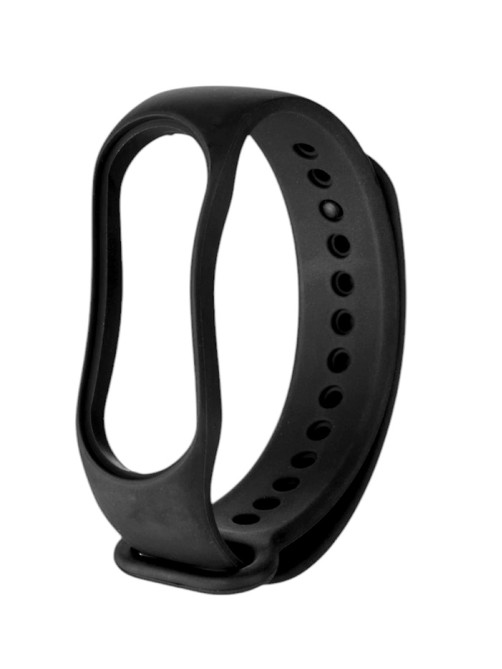 Ремешок для фитнес-браслета Mi Band 5/6/7 Luazon, чёрный