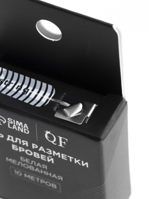 Нить для разметки бровей, мелованная, 10 метров, белая
