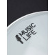 Пластик для барабана Music Life 10 дюймов, белый
