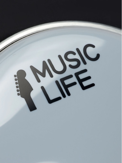 Пластик для барабана Music Life 6 дюймов, белый