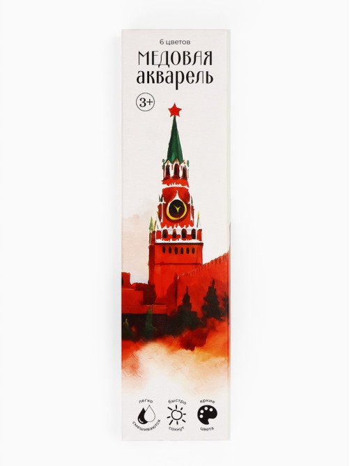 Акварельные краски, 6 цветов, «Герб»