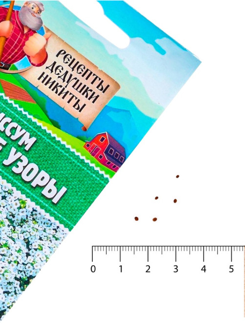 Семена цветов Алиссум «Снежные узоры», 0.1 г, «Рецепты дедушки Никиты»