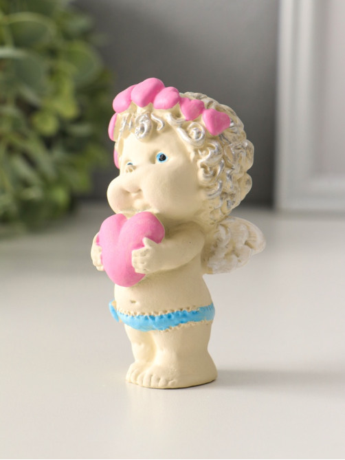 Фигурка «Ангелочек с сердечком», 9.5×5хх4.5 см