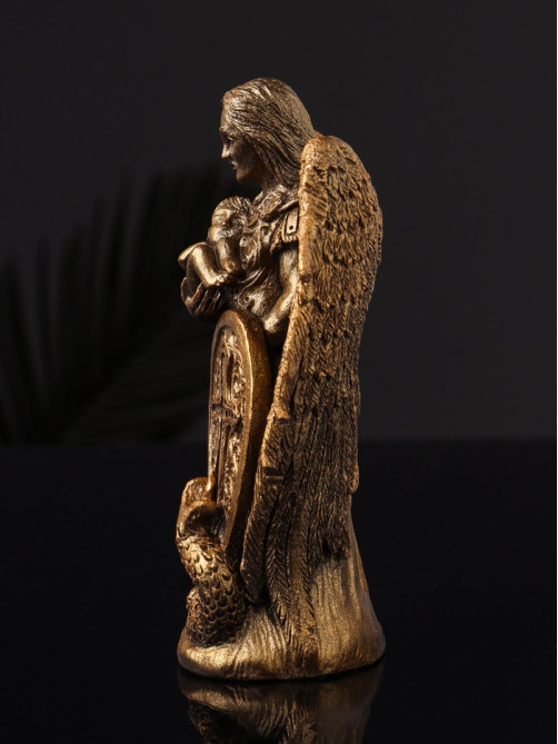 Фигурка гипс «Архангел Михаил», 14×9×4 см, под бронзу
