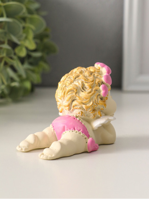 Фигурка «Ангелочек мечтает», 6×5.5×8 см